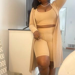 Fashion Nova 3 piece biker short set